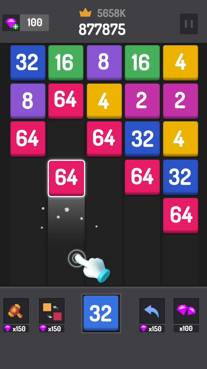اسکرین شات 4 بازی Number Games - 2048 Blocks