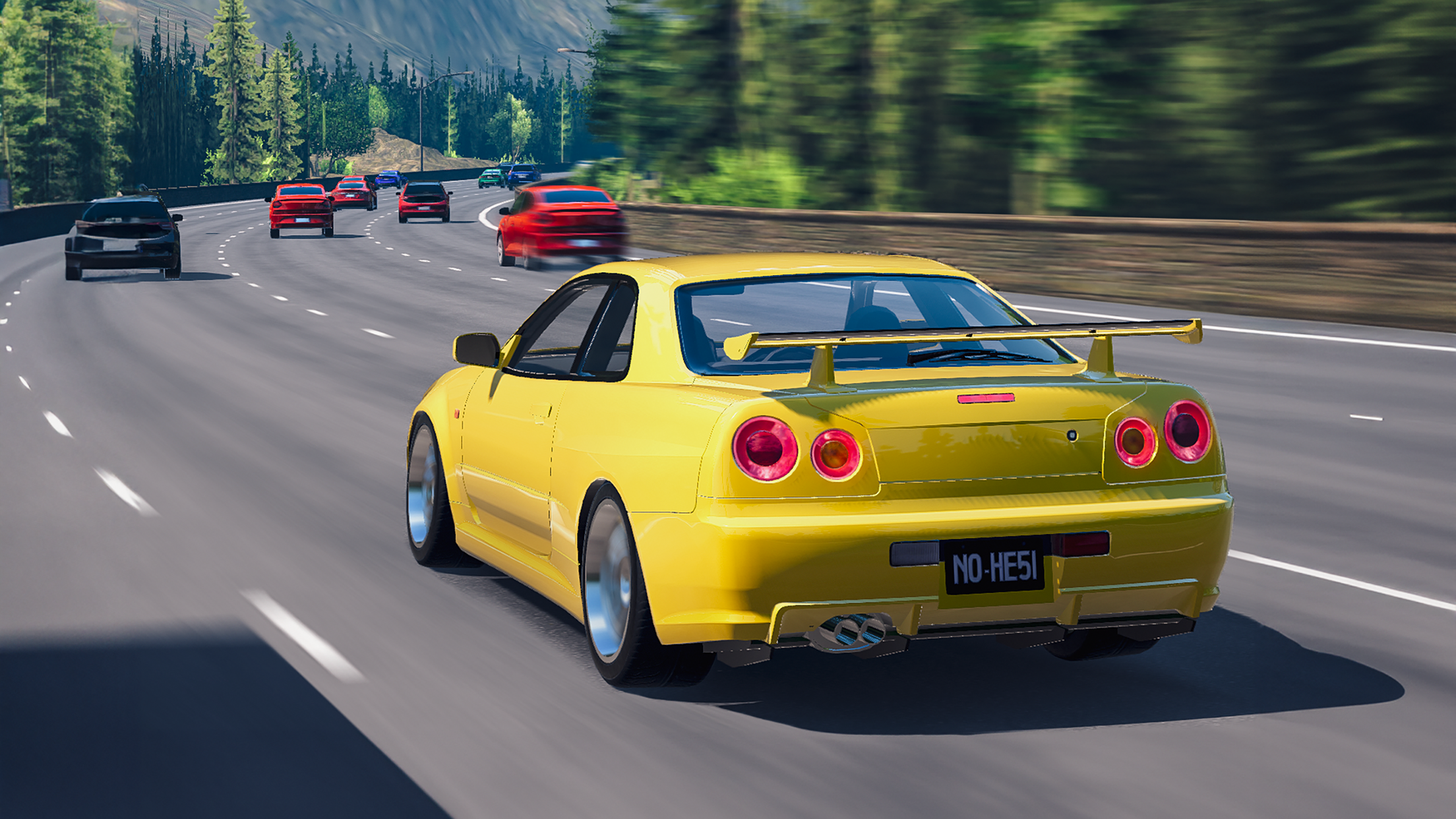 اسکرین شات 8 بازی No Hesi Car Traffic Racing