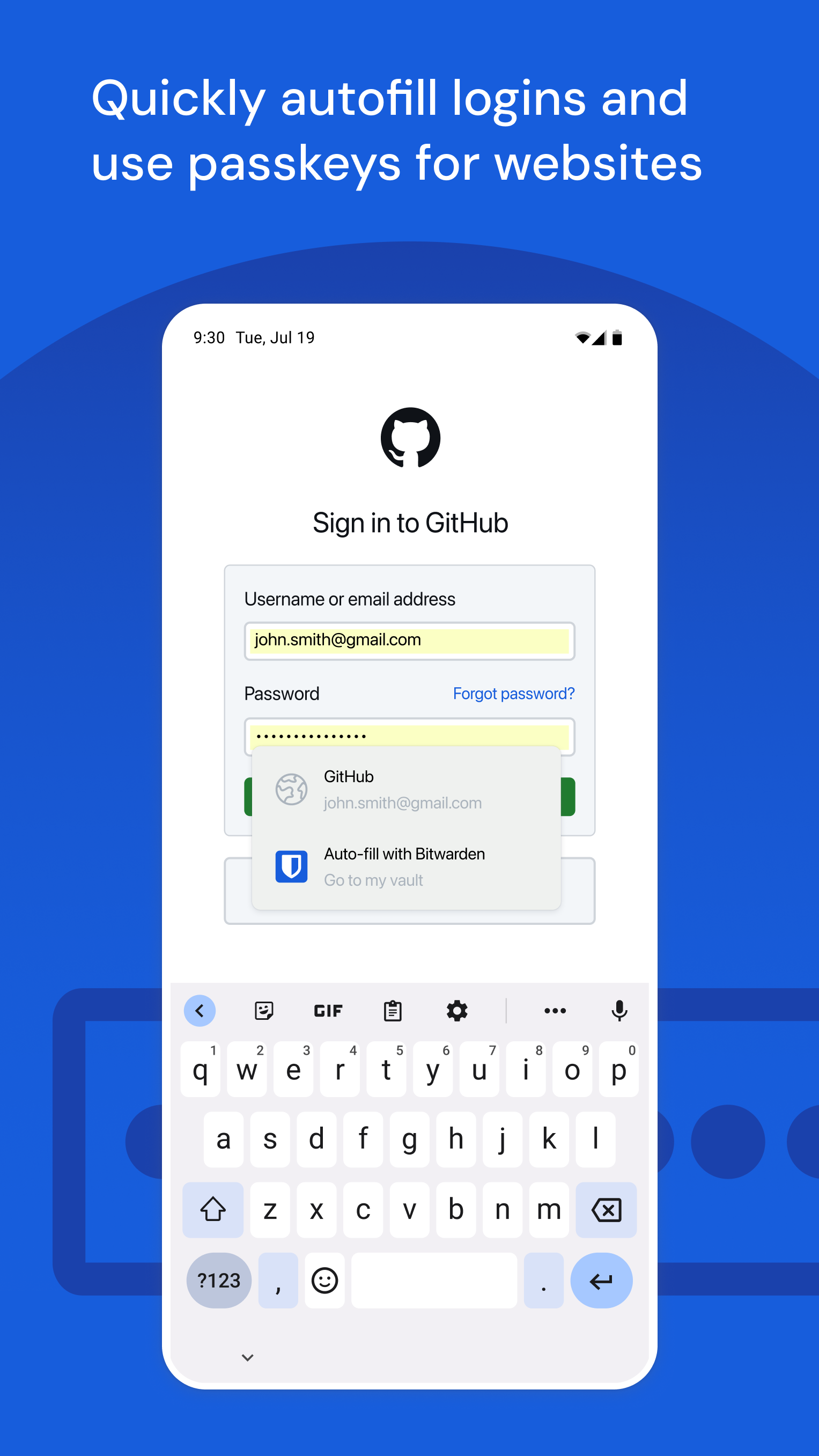 اسکرین شات 2 برنامه Bitwarden Password Manager