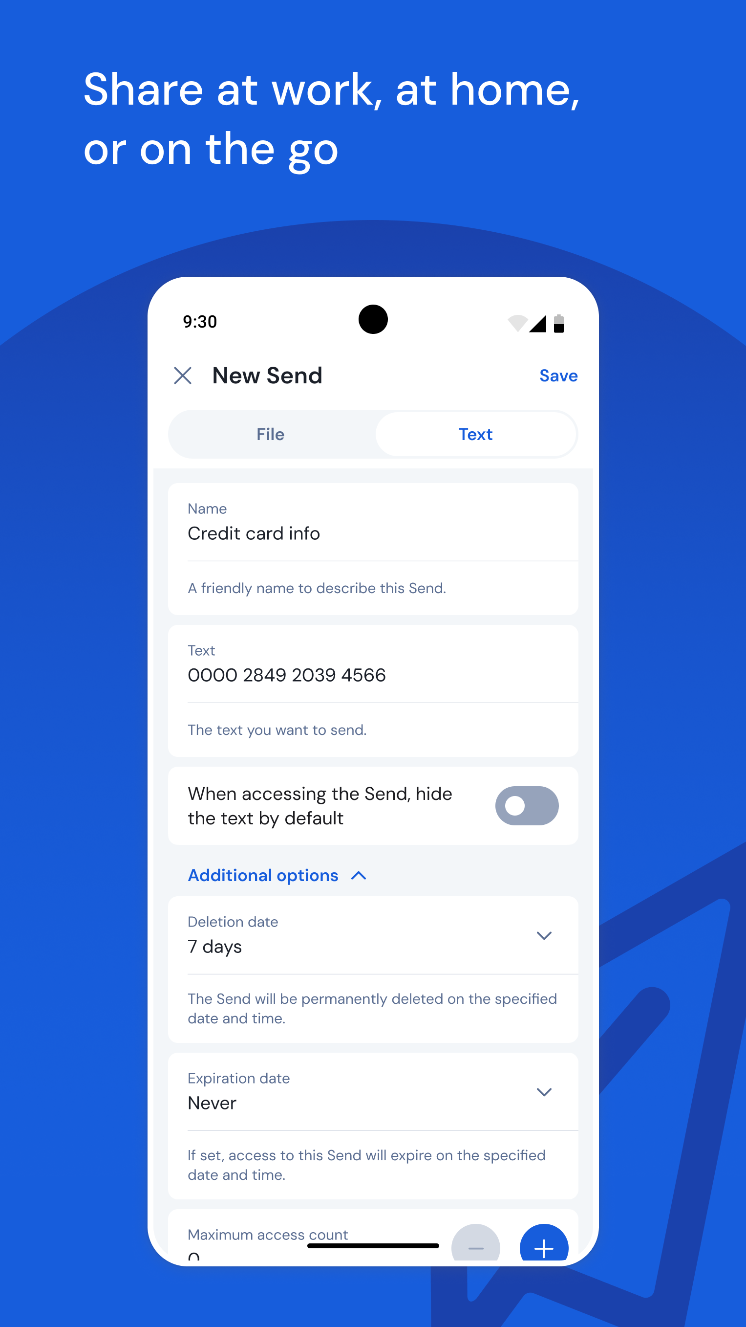 اسکرین شات 4 برنامه Bitwarden Password Manager