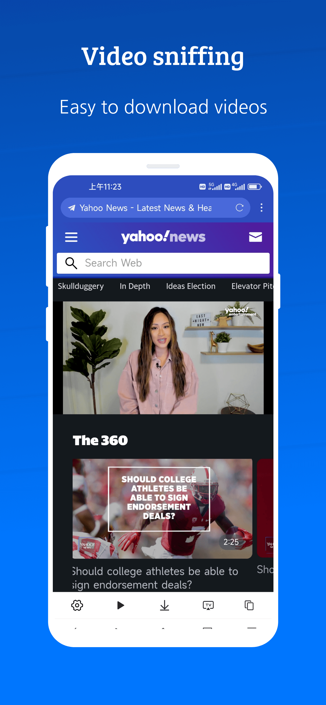 اسکرین شات 4 برنامه XBrowser - Mini & Super fast
