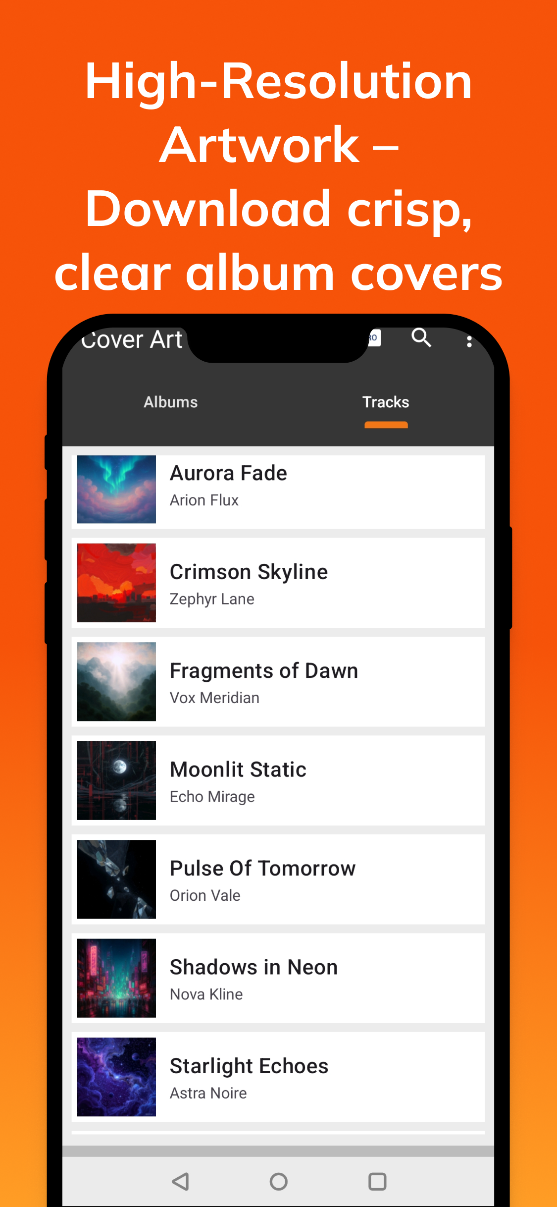 اسکرین شات 2 برنامه Album / Cover Art Finder