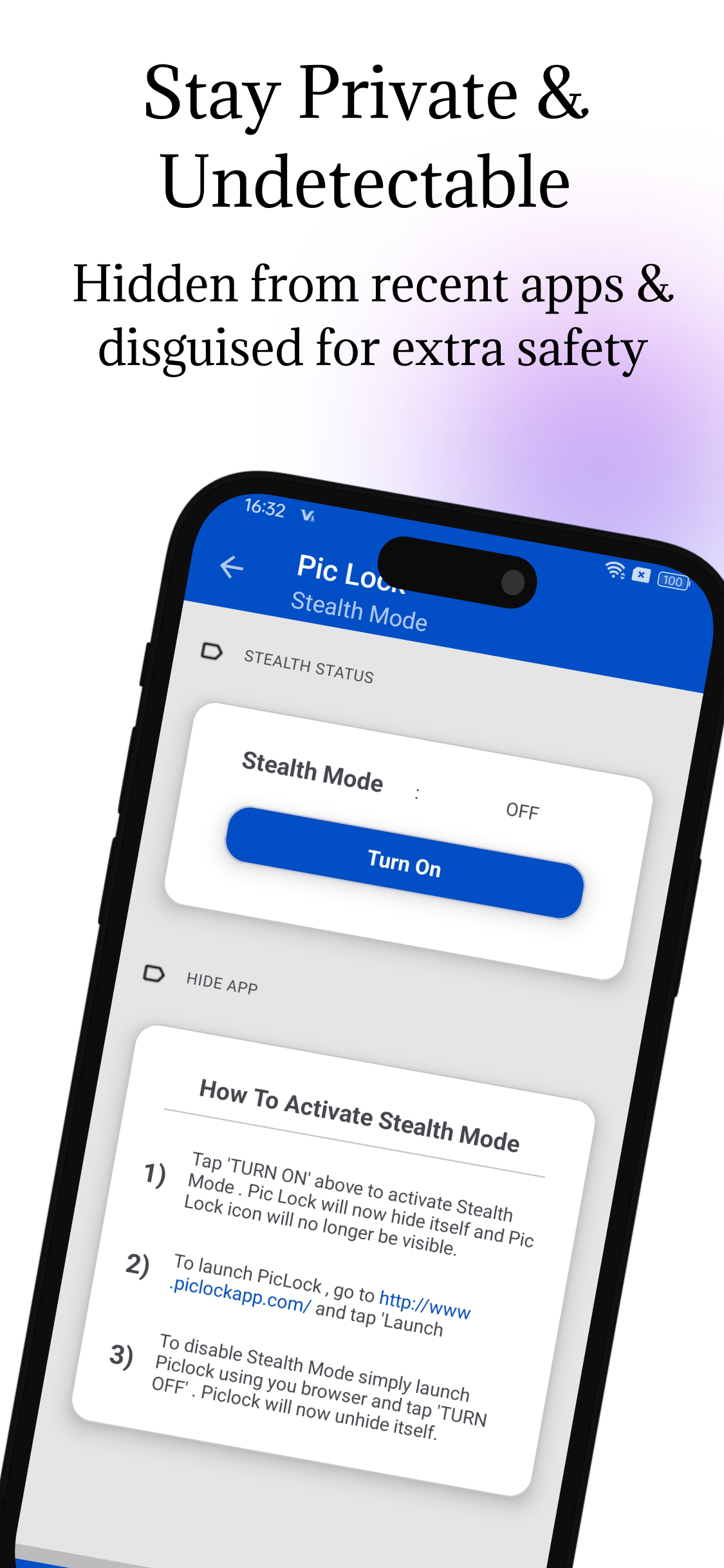 اسکرین شات 5 برنامه Pic Lock- Hide Photos & Videos