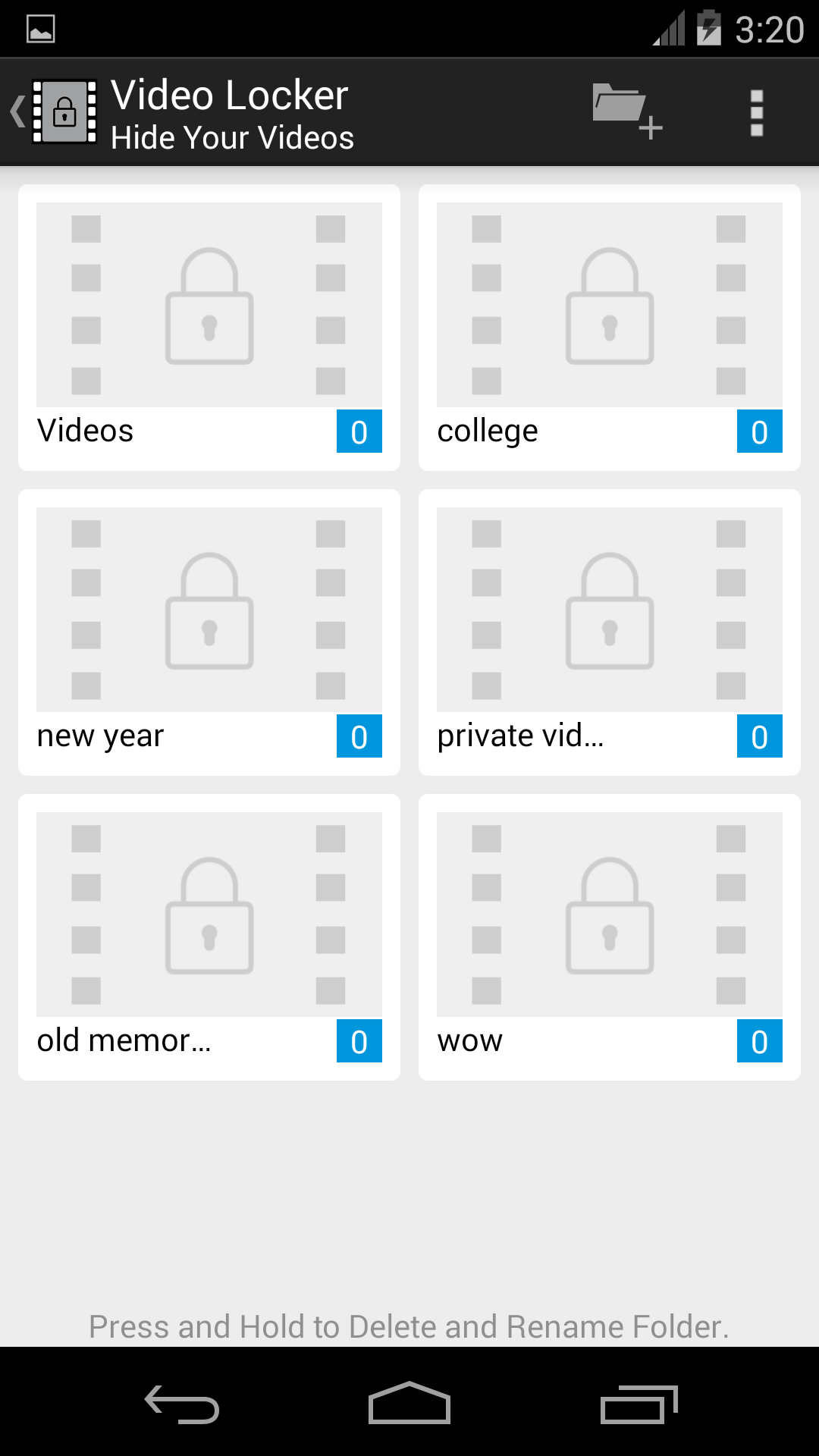 اسکرین شات 2 برنامه Vid Locker - Hide Videos