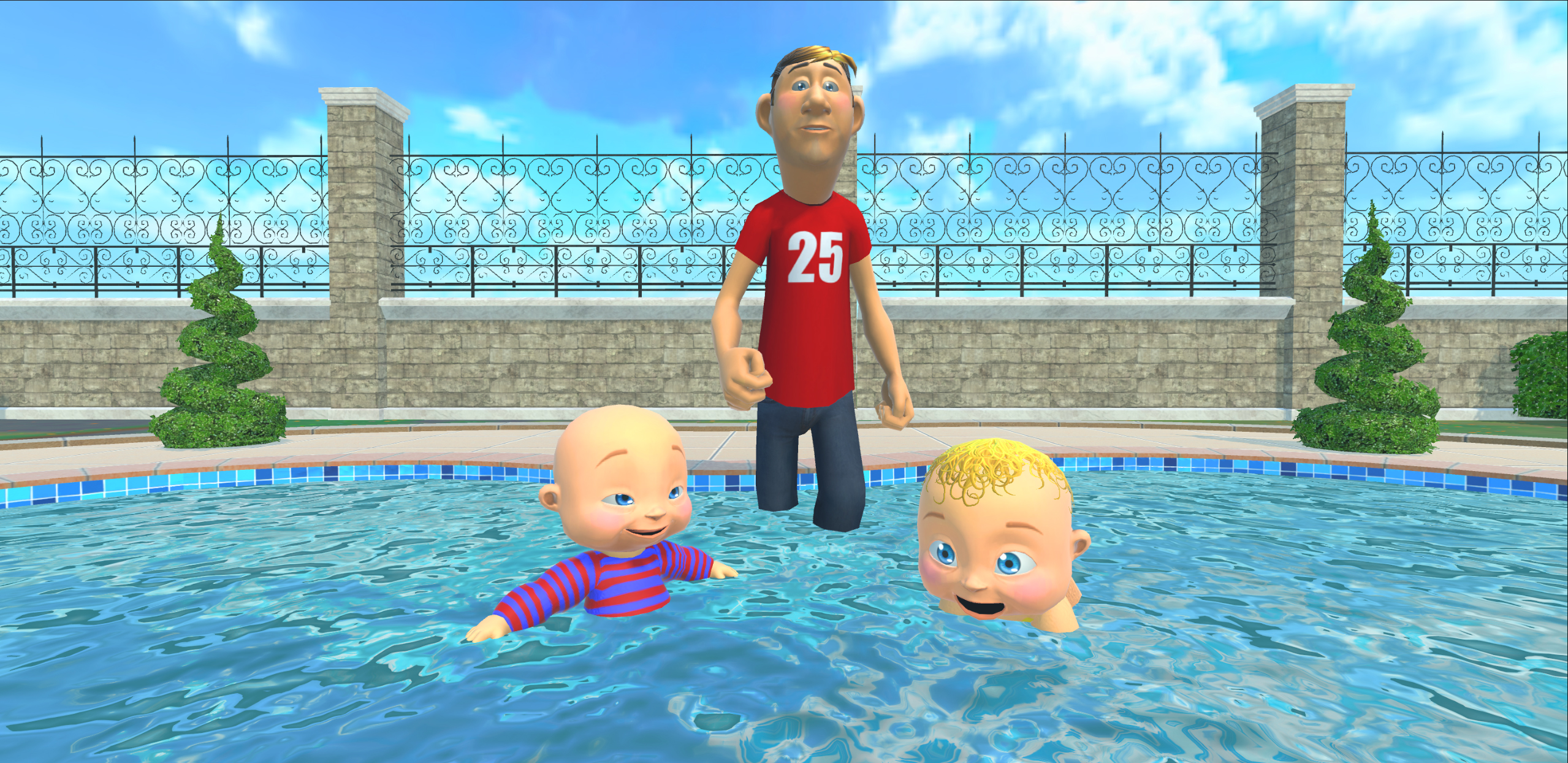 اسکرین شات 6 بازی Rainbow Prank: Hide Daddy