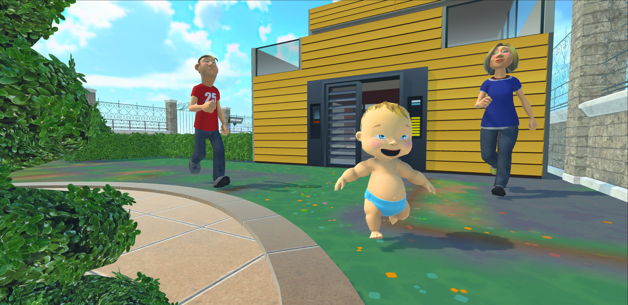 اسکرین شات 8 بازی Rainbow Prank: Hide Daddy