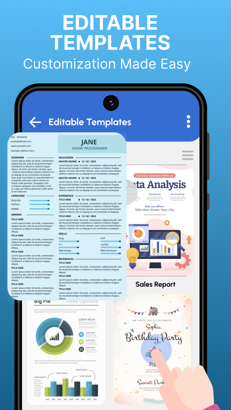 اسکرین شات 7 برنامه Docx Reader - Word, PDF, XLSX