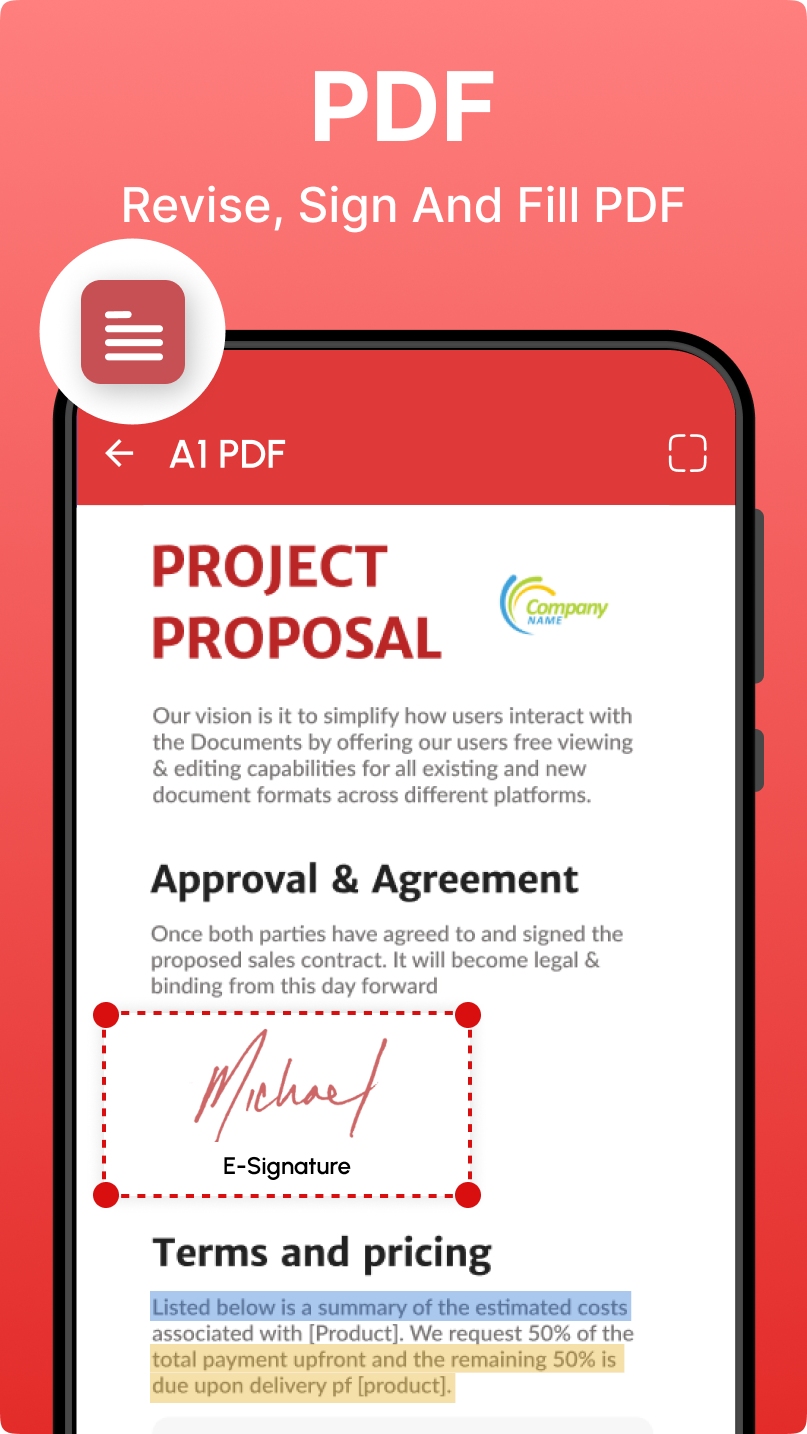 اسکرین شات 3 برنامه Docx Reader - Word, PDF, XLSX