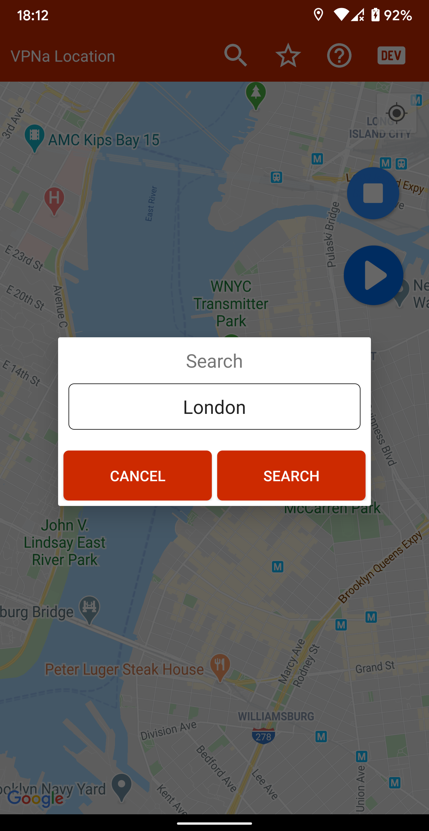 اسکرین شات 2 برنامه VPNa - Fake GPS Location Go