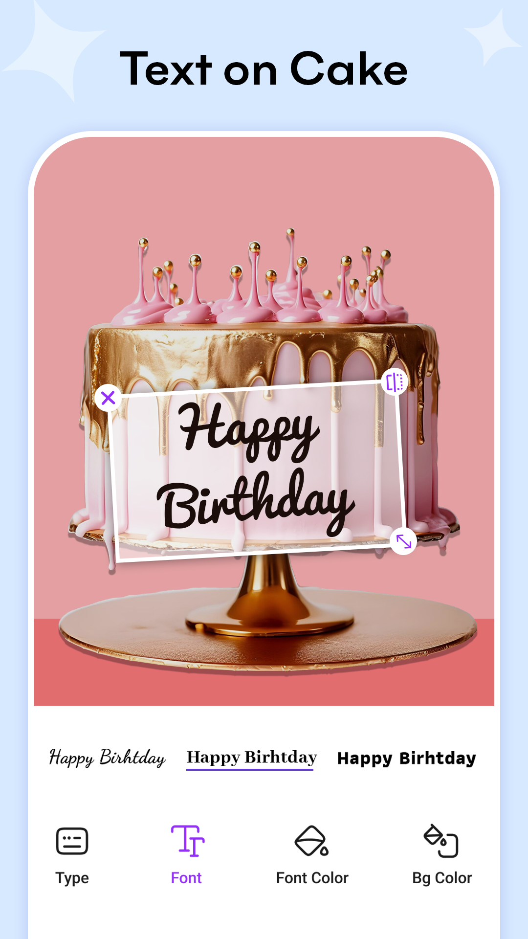 اسکرین شات 3 برنامه Cake Frame | ویرایشگر عکس