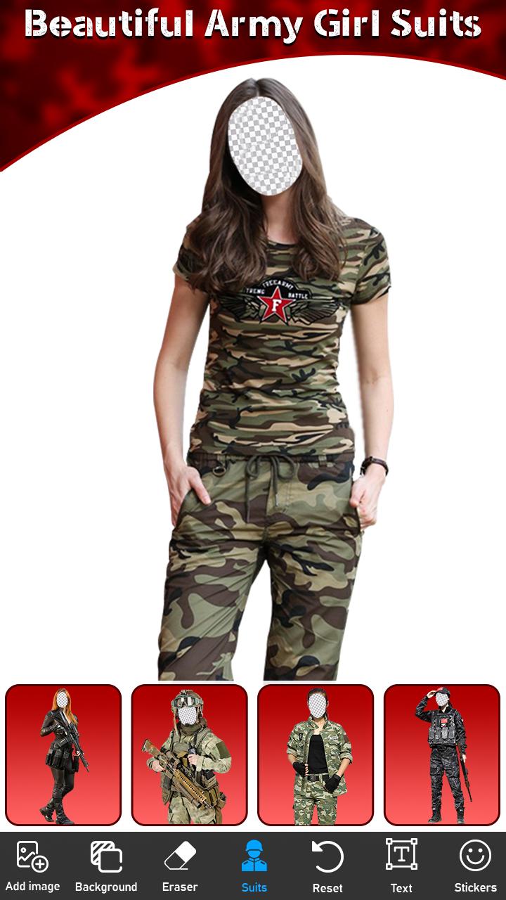اسکرین شات 2 برنامه US Army Photo Suit Editor
