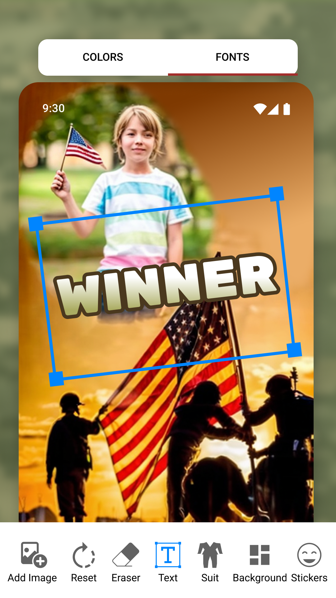 اسکرین شات 6 برنامه Army Photo Suit Editor