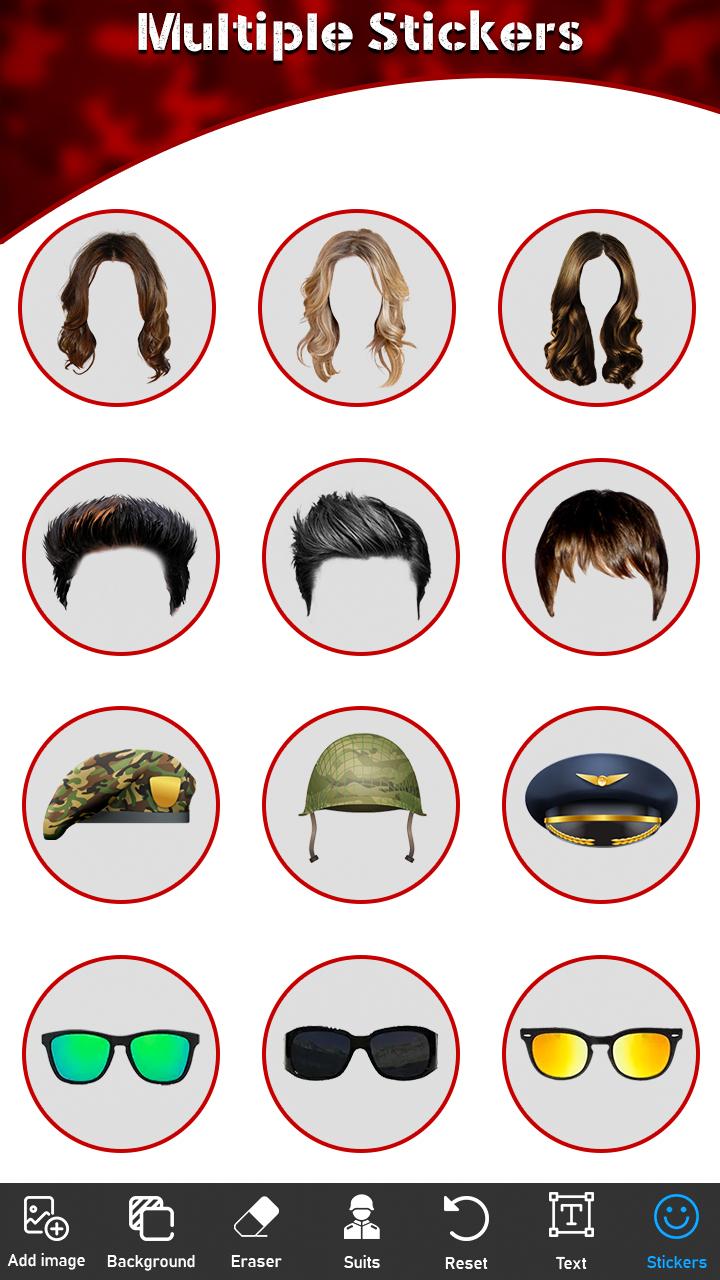 اسکرین شات 3 برنامه US Army Photo Suit Editor