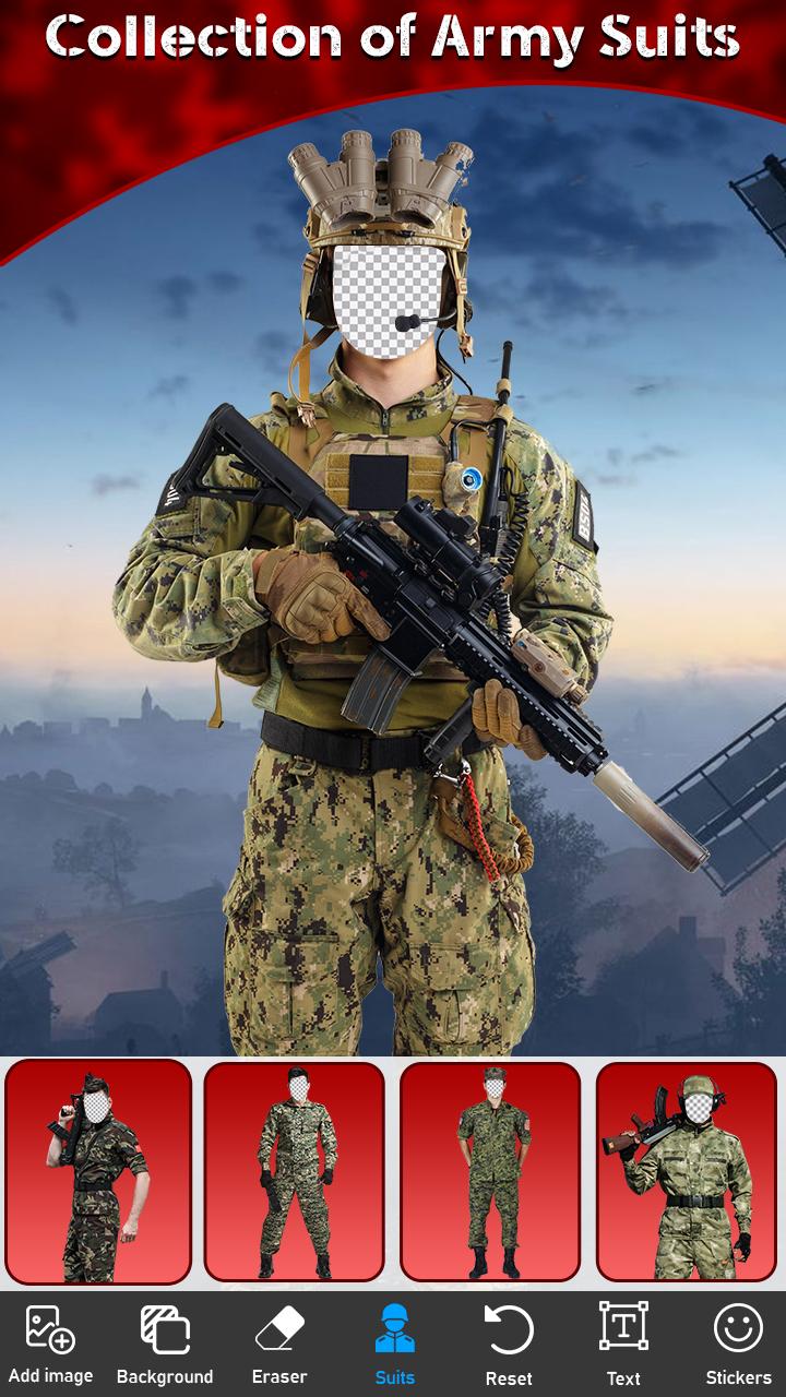 اسکرین شات 6 برنامه US Army Photo Suit Editor