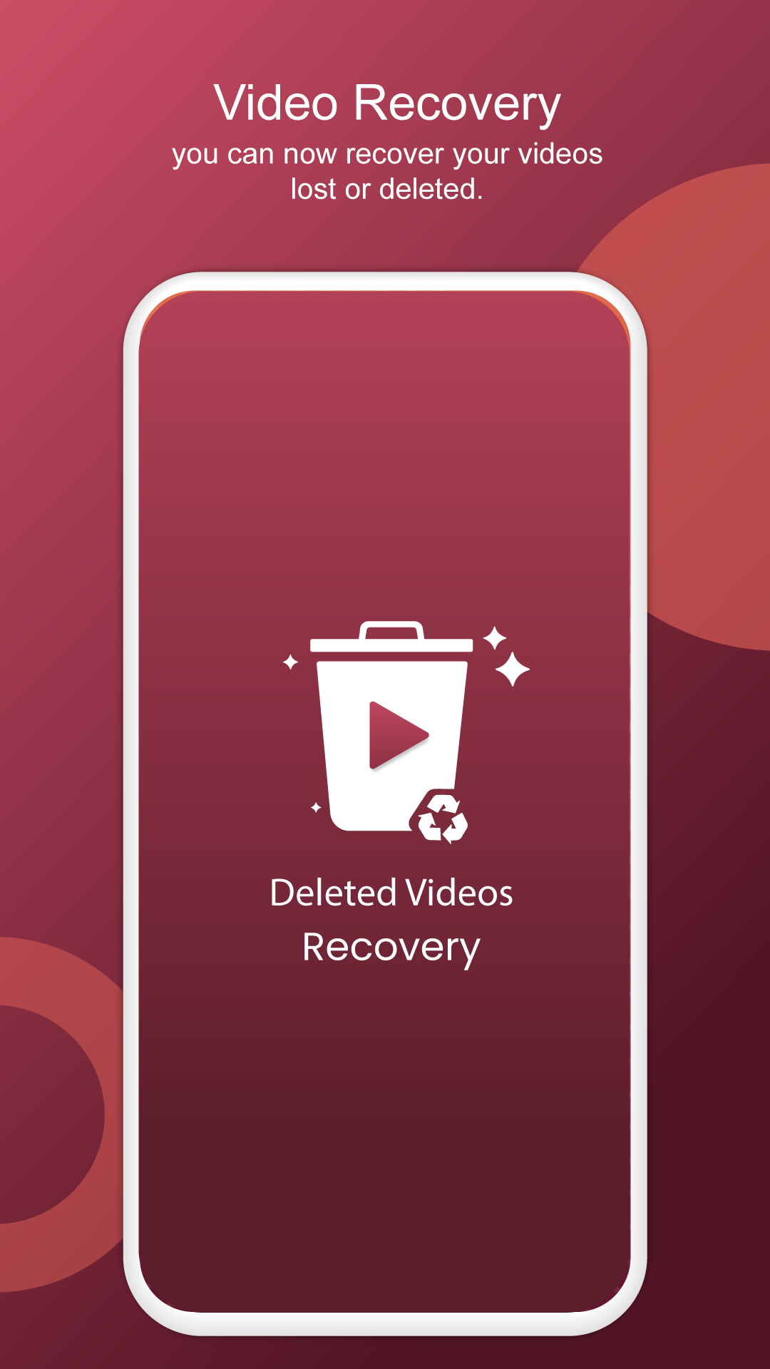 اسکرین شات 1 برنامه Deleted Video Recovery