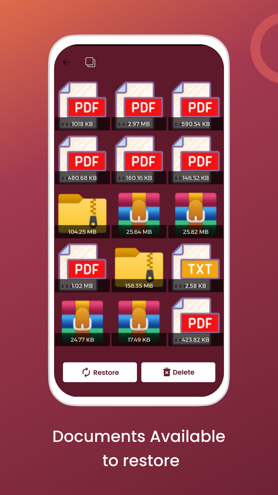 اسکرین شات 5 برنامه Deleted Video Recovery