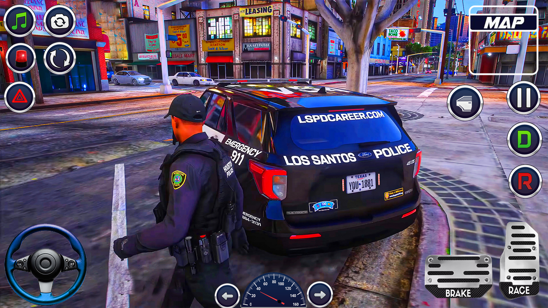 اسکرین شات 1 بازی Police Games 3D Car Driving