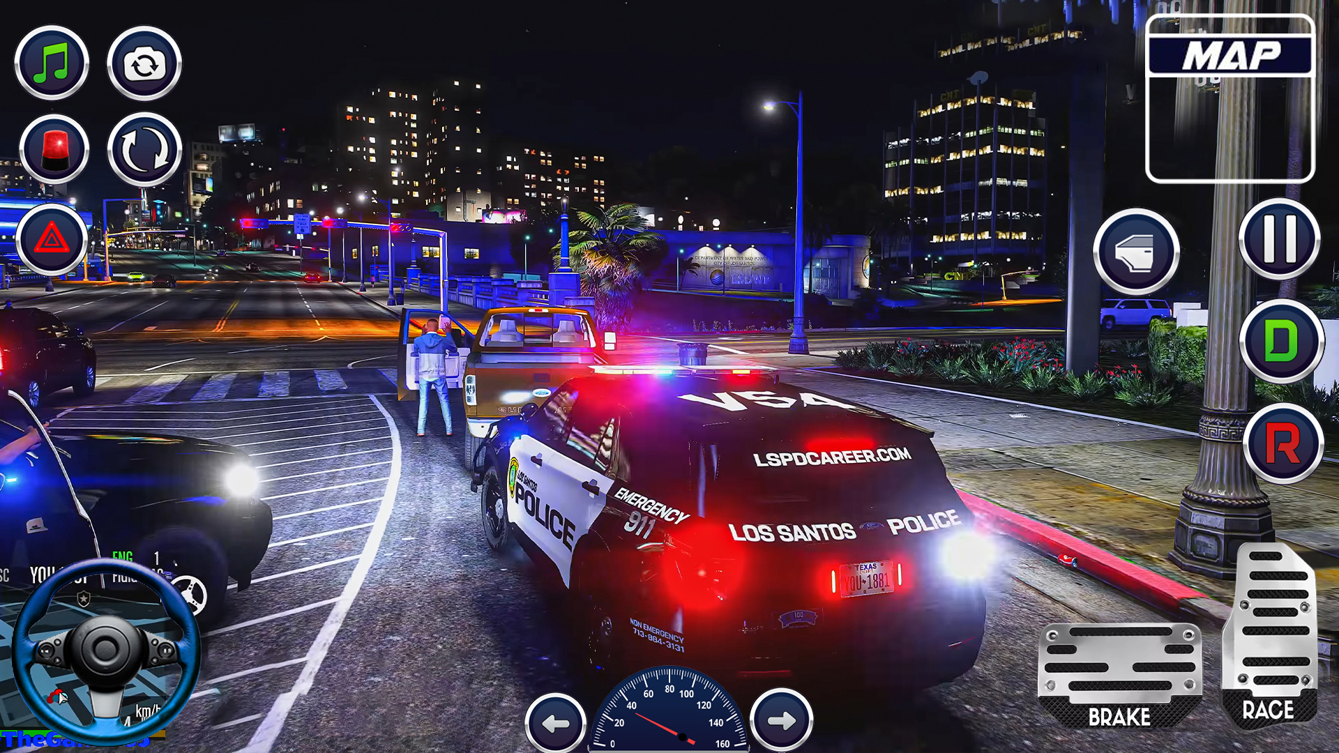 اسکرین شات 5 بازی Police Games 3D Car Driving