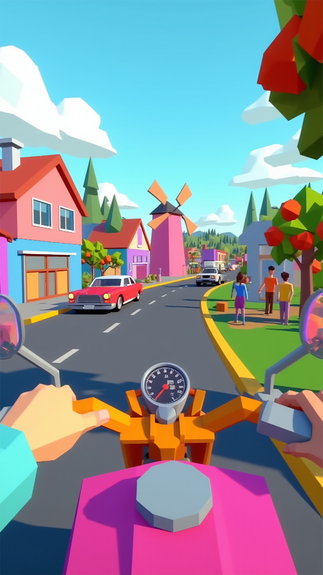 اسکرین شات 1 بازی Pizza Delivery Boy: Bike rush