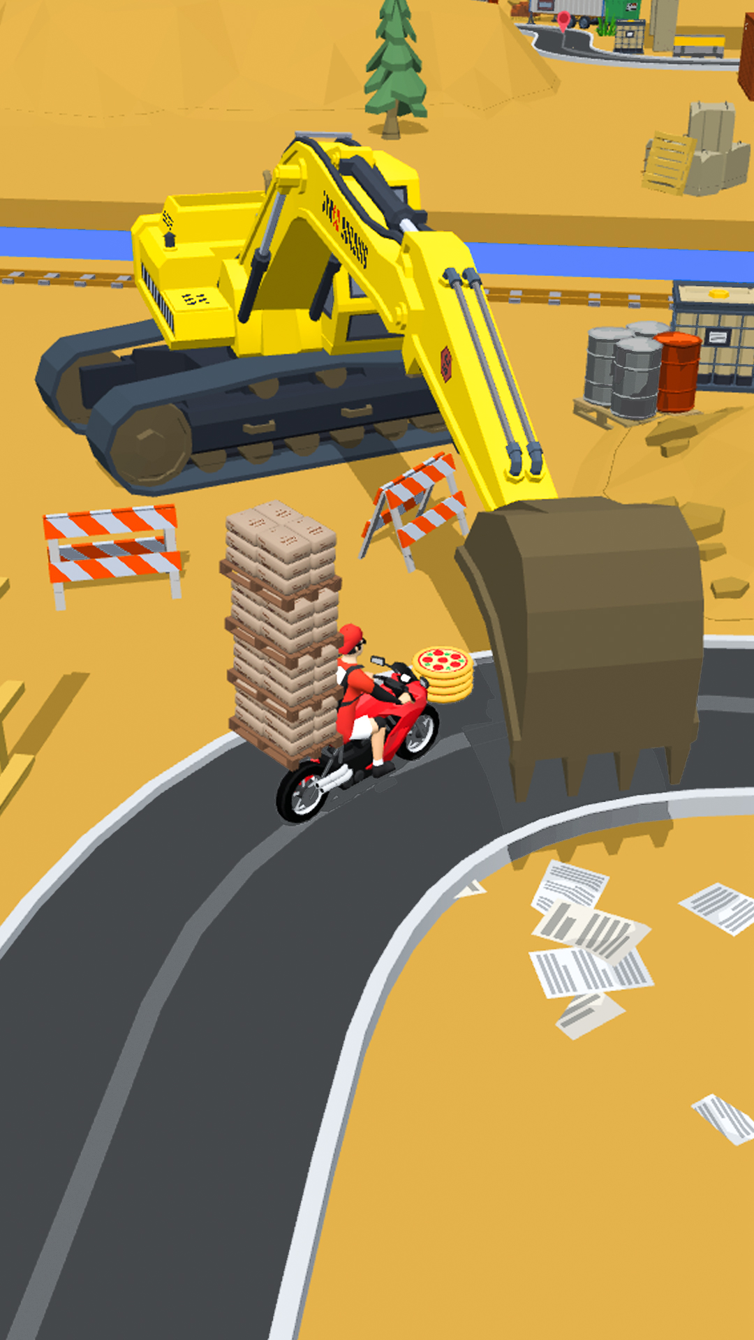 اسکرین شات 5 بازی Pizza Delivery Boy: Bike rush
