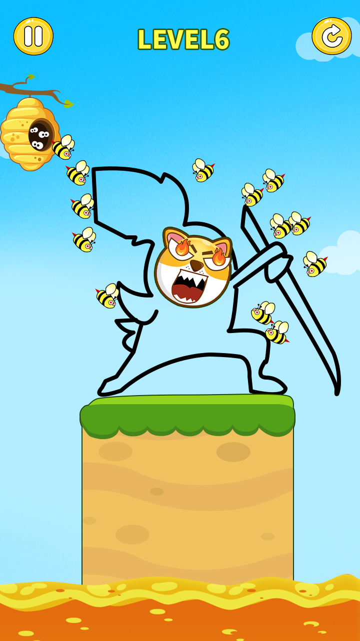 اسکرین شات 1 بازی Hero Clash: Save the Puppy