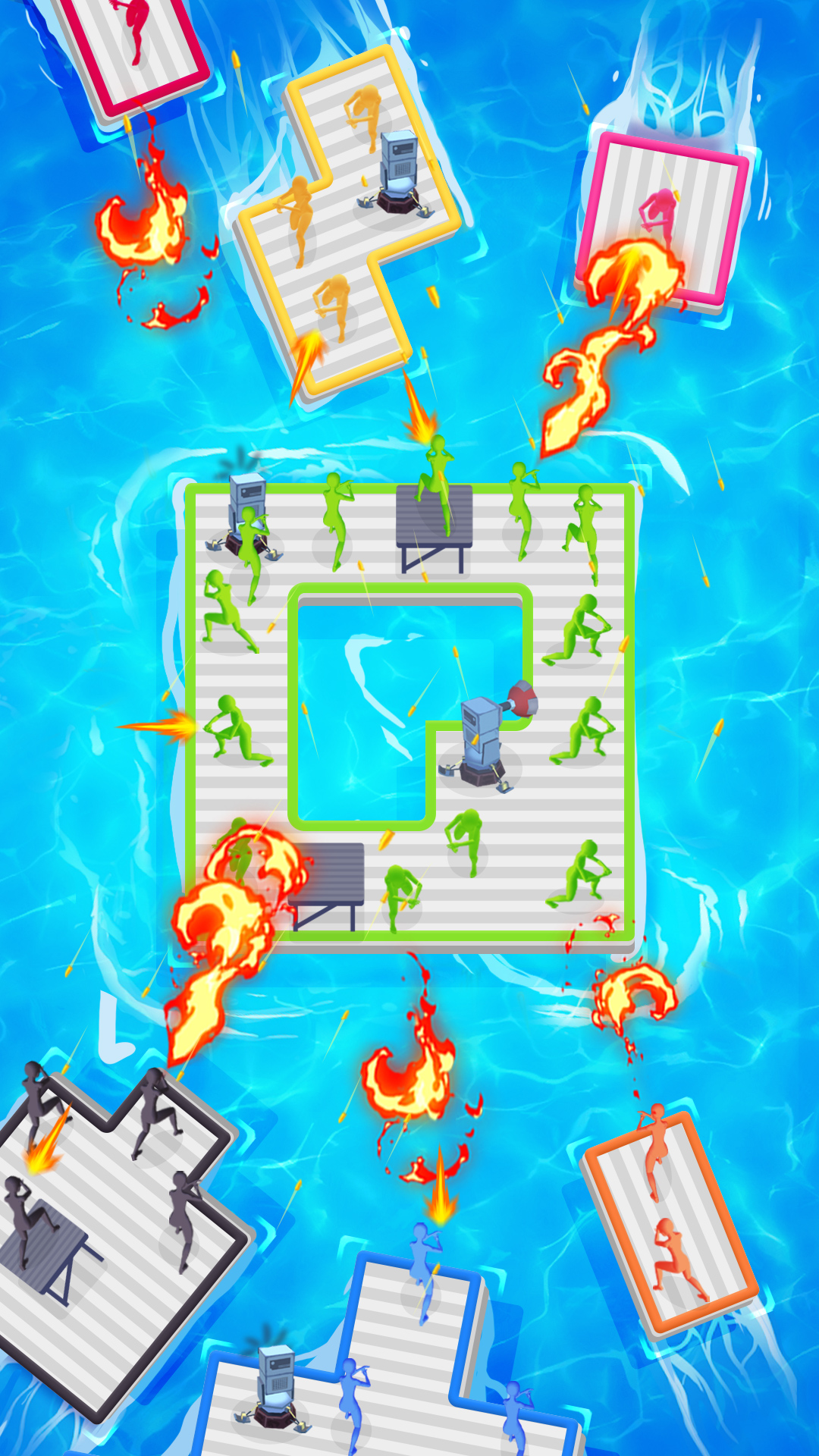 اسکرین شات 5 بازی Raft Defense: Crazy Sea Battle
