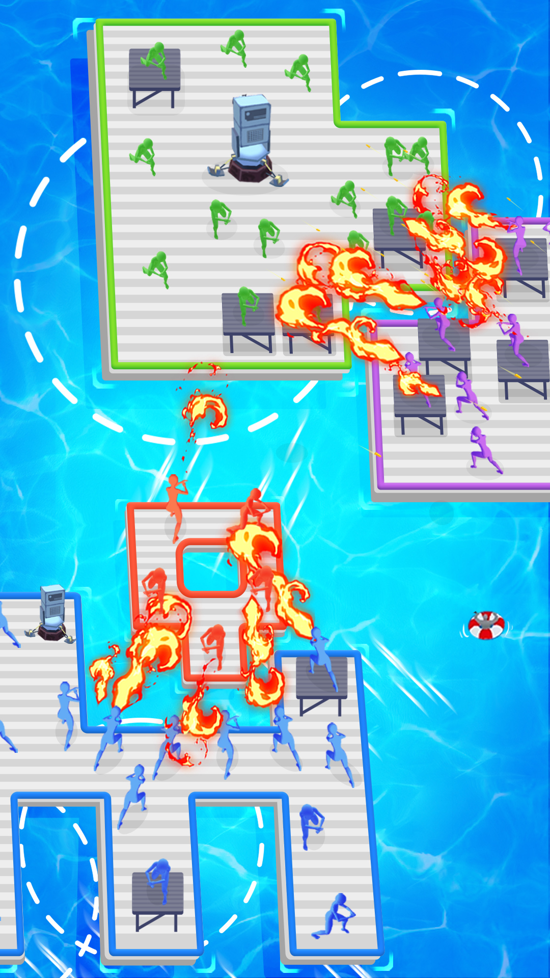 اسکرین شات 4 بازی Raft Defense: Crazy Sea Battle