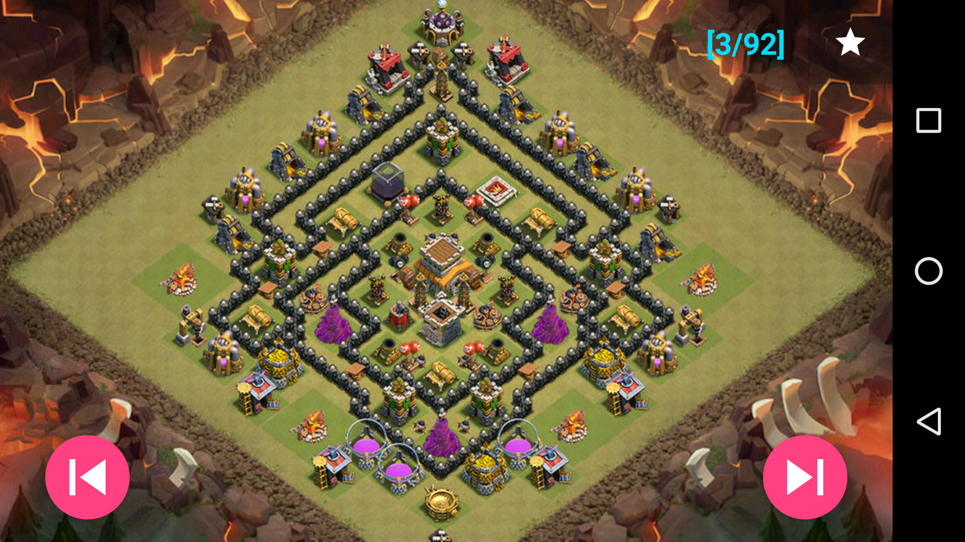 اسکرین شات 6 بازی War layouts for Clash of Clans
