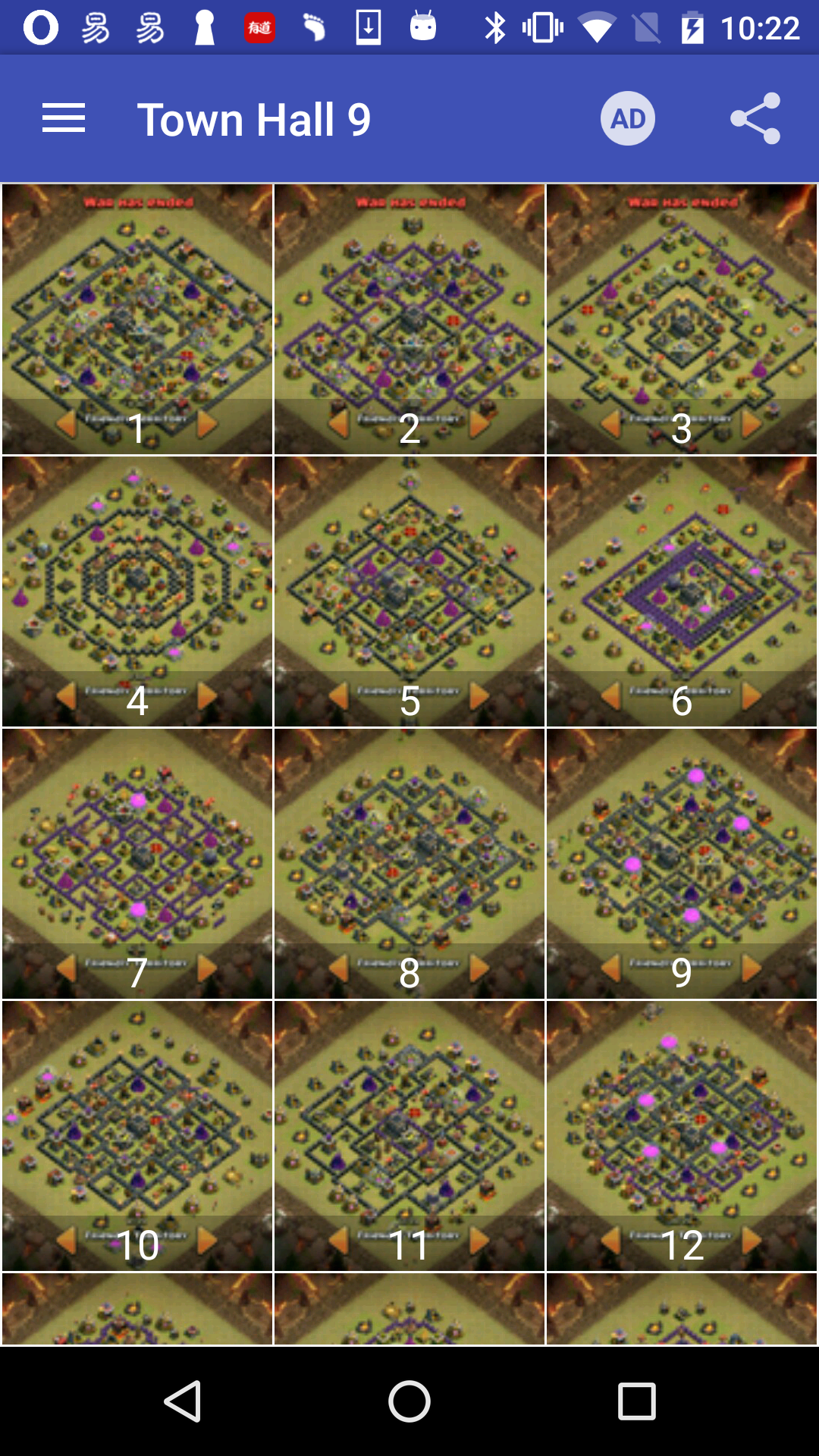 اسکرین شات 1 بازی War layouts for Clash of Clans