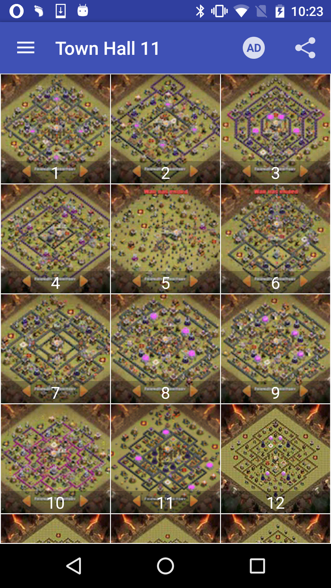 اسکرین شات 4 بازی War layouts for Clash of Clans