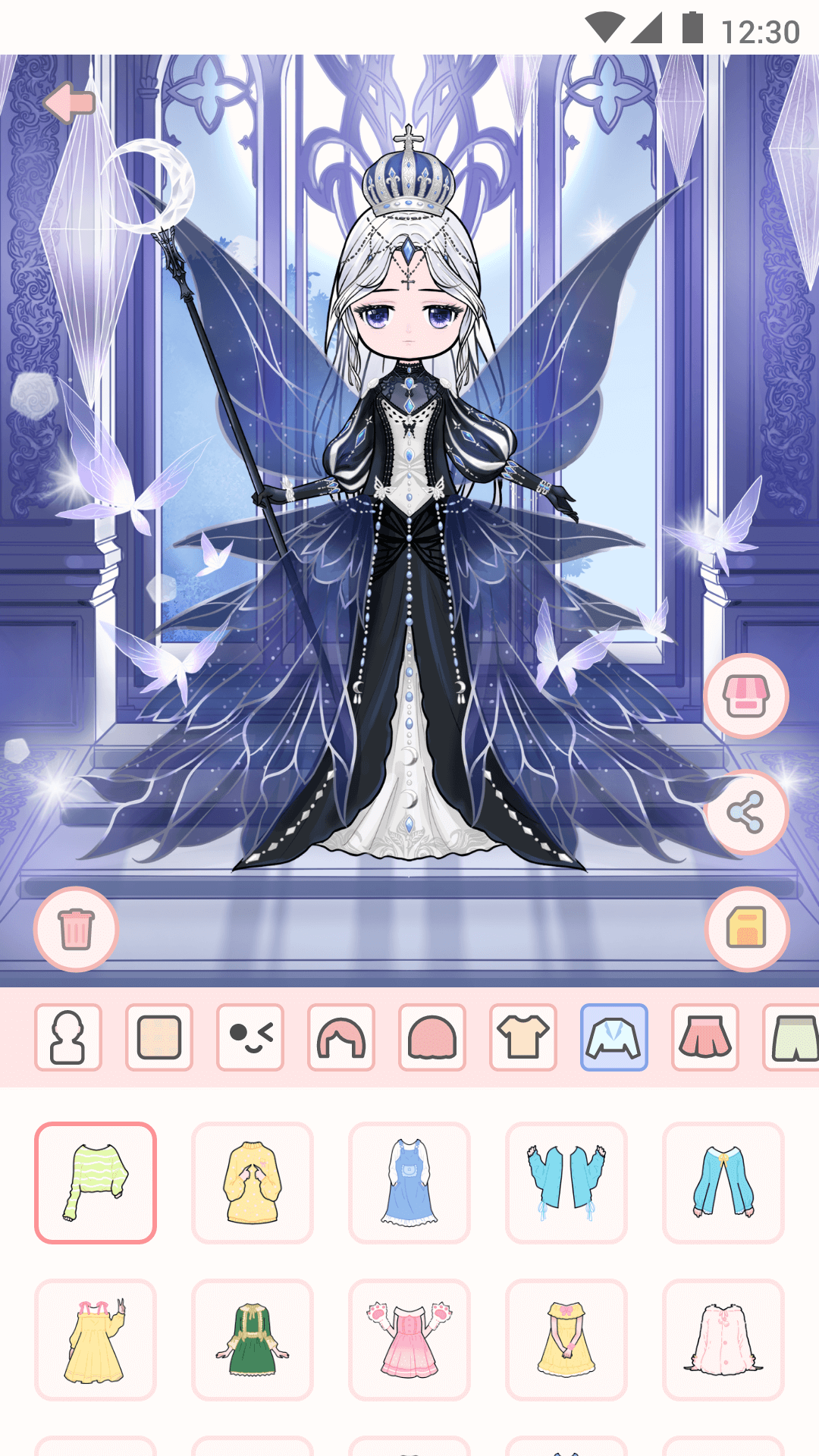 اسکرین شات 7 بازی Cute live star:dress up avatar