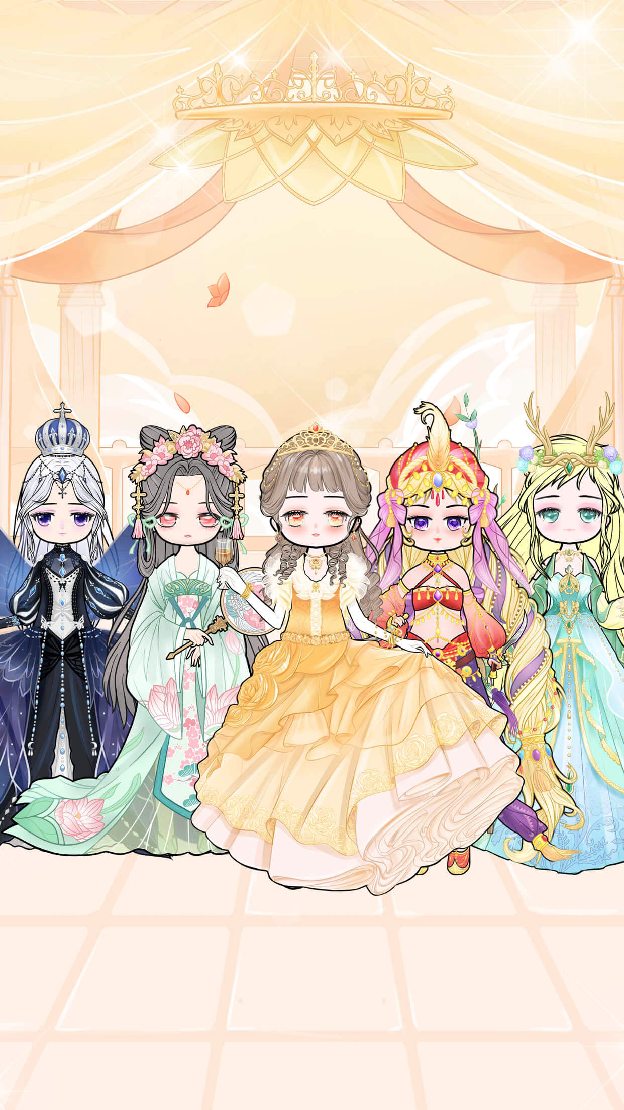 اسکرین شات 1 بازی Cute live star:dress up avatar