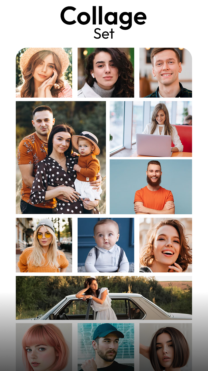 اسکرین شات 2 برنامه AI Collage Maker Photo Editor