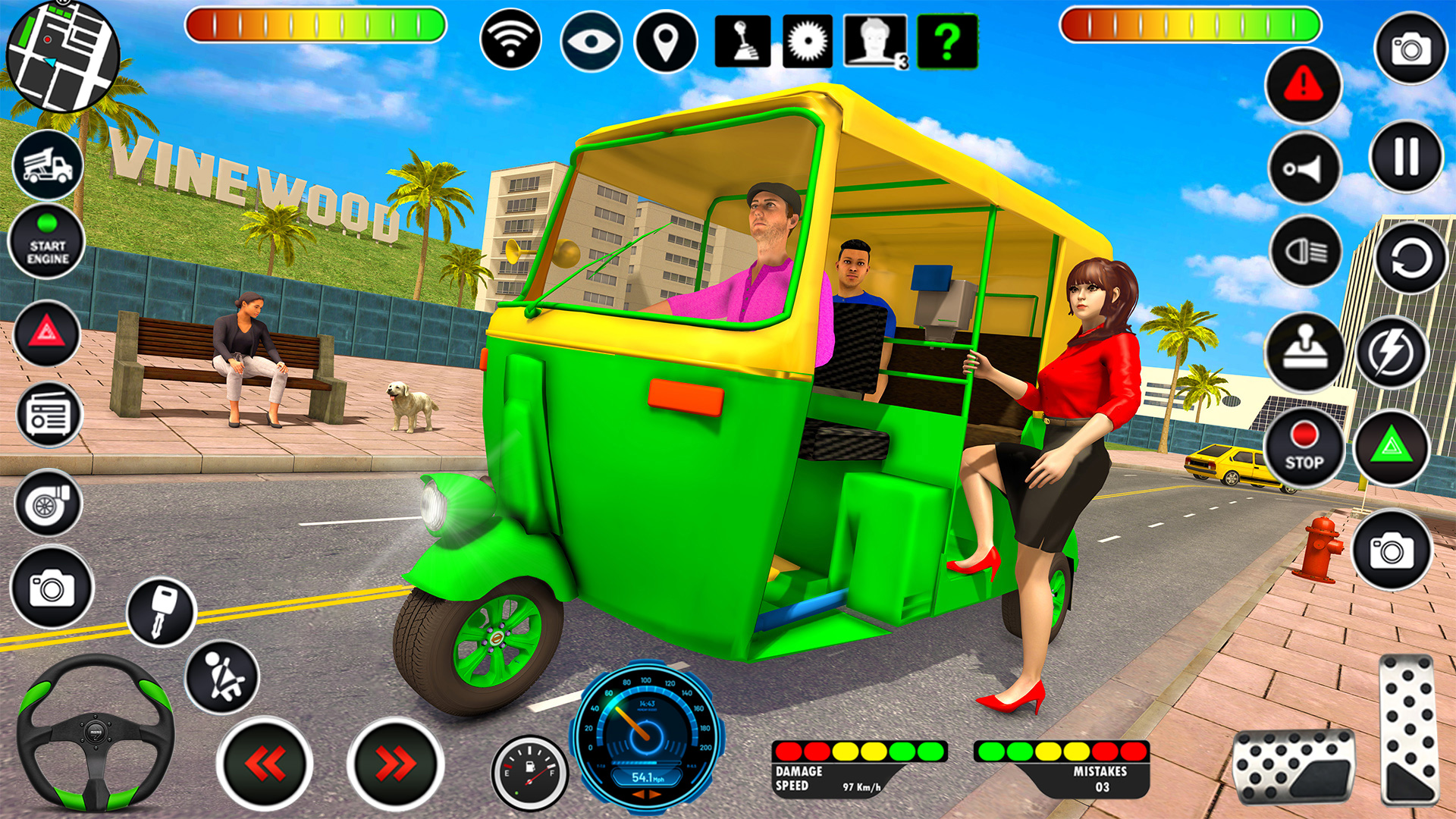 اسکرین شات 3 برنامه Tuk Tuk: Auto Rickshaw Games