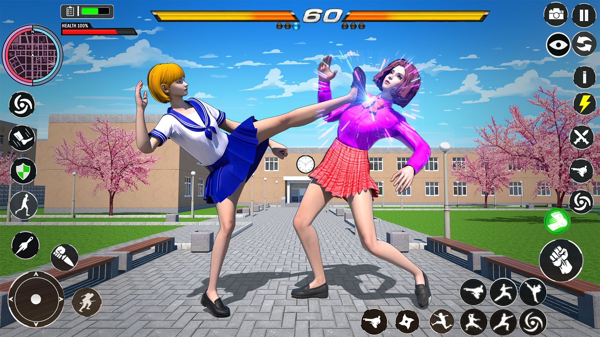 اسکرین شات 1 برنامه Anime School : Karate Fighting