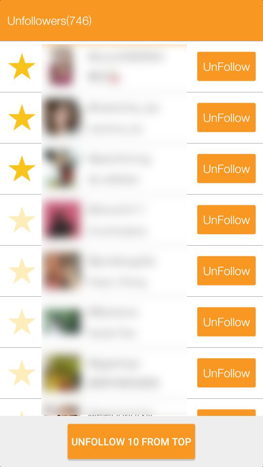 اسکرین شات 2 برنامه Unfollow Users