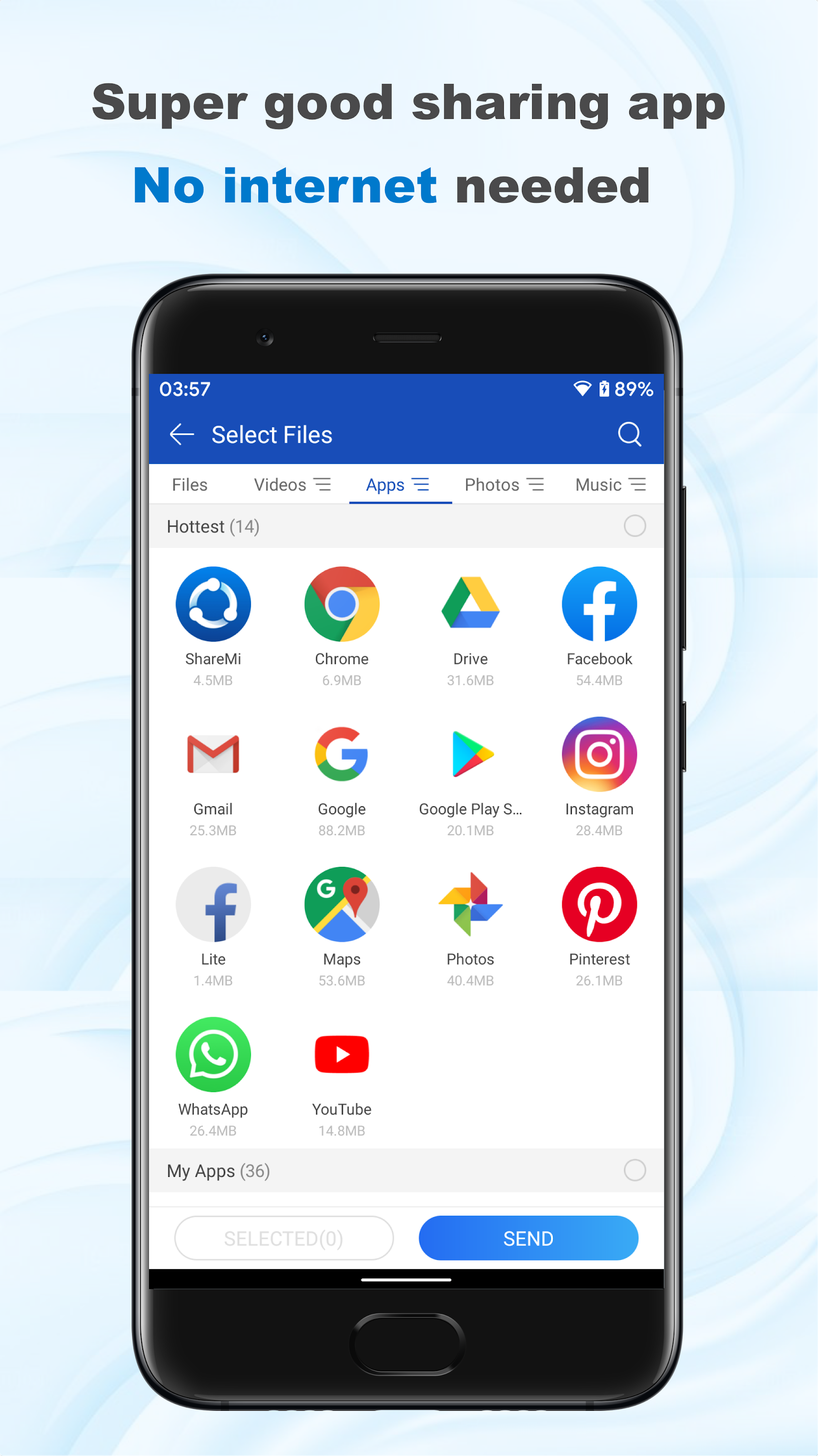 اسکرین شات 2 برنامه ShareMi - Fast Transfer Files