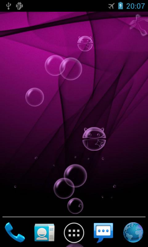اسکرین شات 3 برنامه Bubble Live Wallpaper