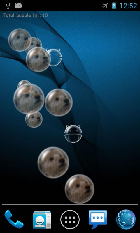 اسکرین شات 2 برنامه Bubble Live Wallpaper
