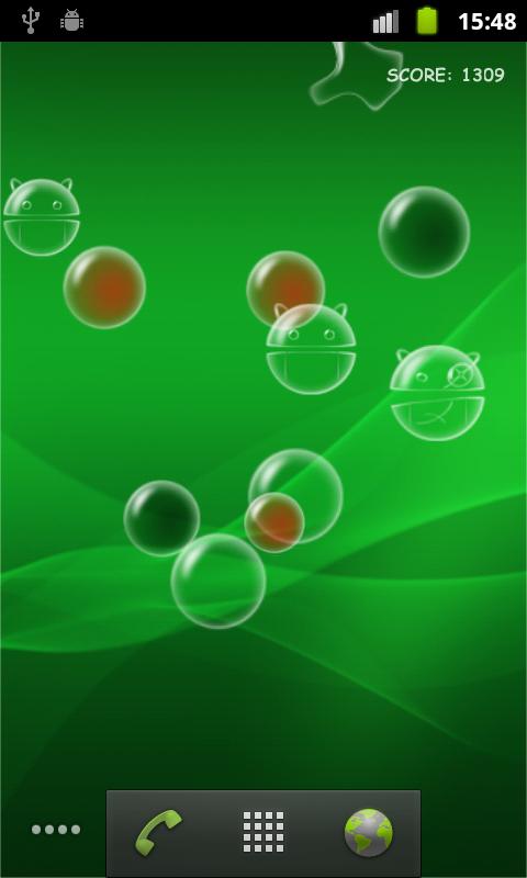 اسکرین شات برنامه Bubble Droid Live Wallpaper 4