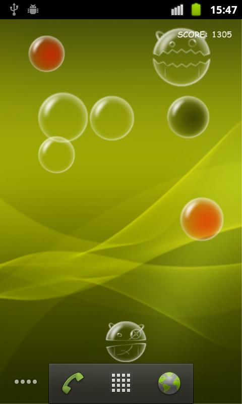 اسکرین شات برنامه Bubble Droid Live Wallpaper 5