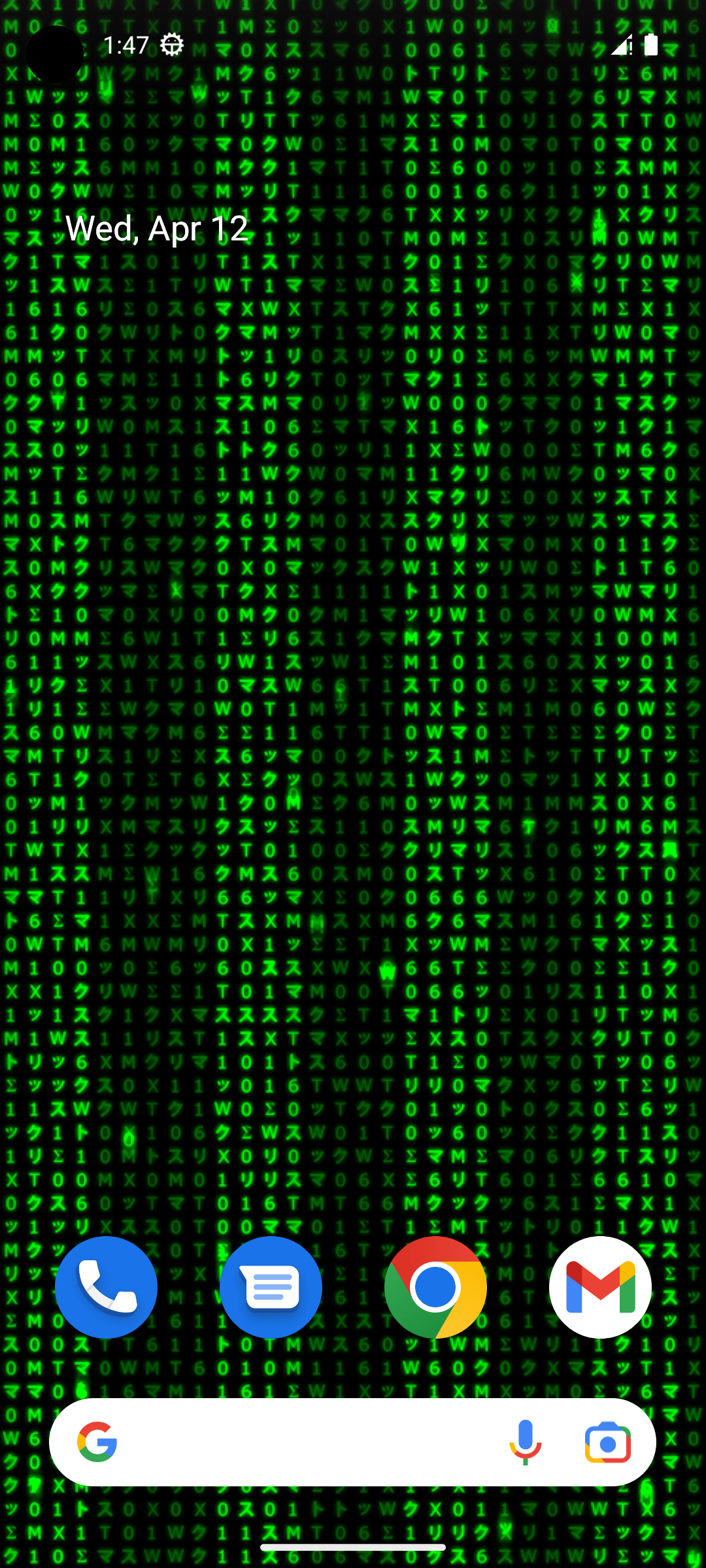 اسکرین شات برنامه Digital Matrix Live Wallpaper 1