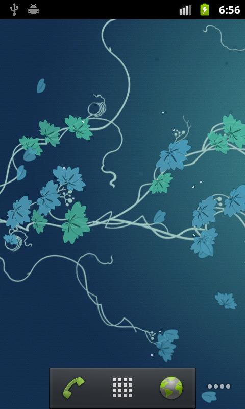اسکرین شات برنامه Ivy Leaf Live Wallpaper 2