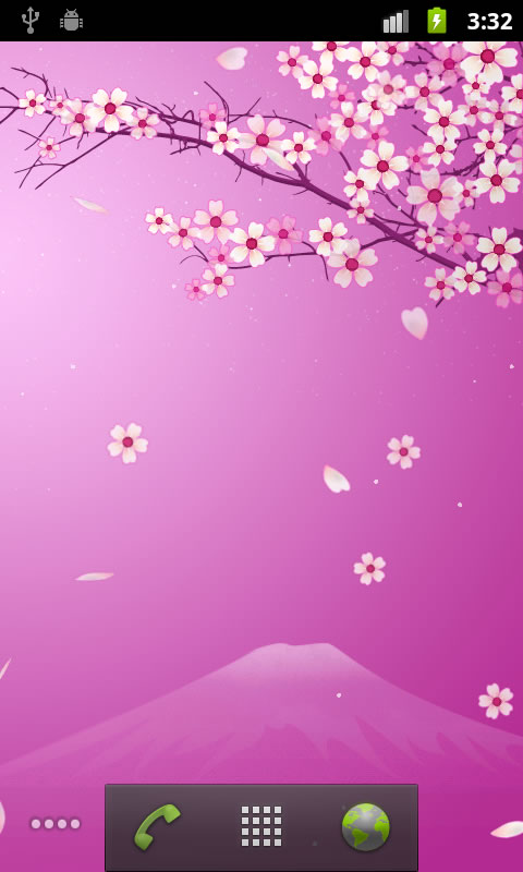 اسکرین شات 1 برنامه Sakura Live Wallpaper