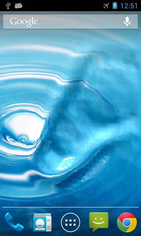 اسکرین شات 2 برنامه Water live wallpaper