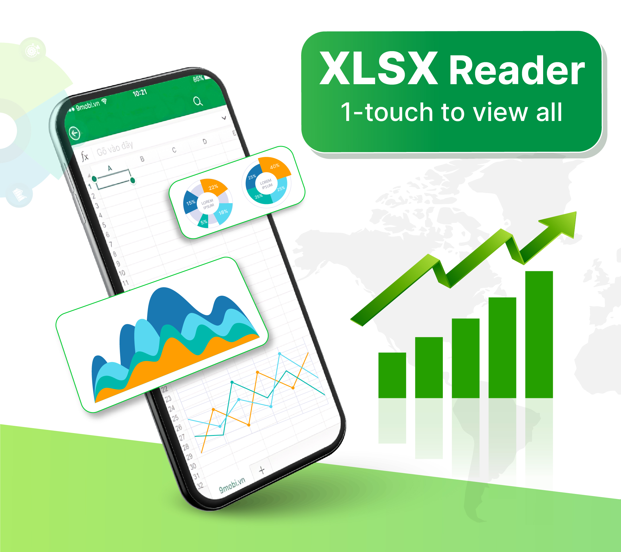 اسکرین شات 1 برنامه TrustedXLSX Reader & Viewer