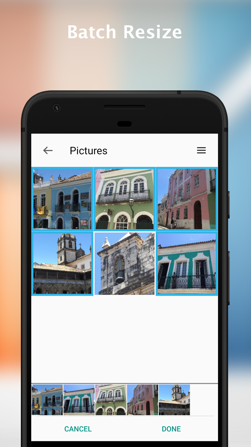 اسکرین شات 1 برنامه Resize Me! - Photo resizer