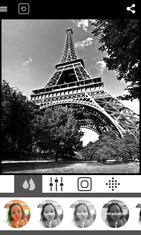 اسکرین شات 2 برنامه BlackCam - Black&White Camera