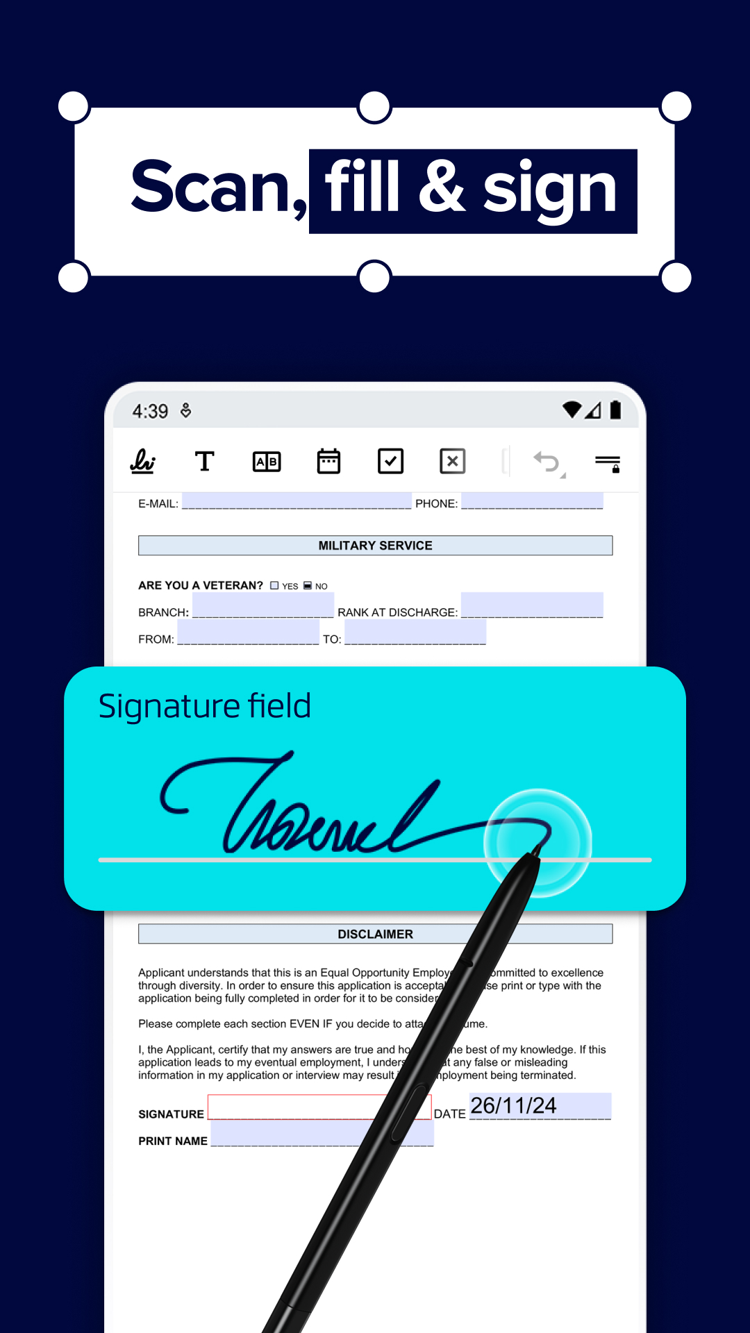 اسکرین شات 5 برنامه تبدیل عکس به PDF با Xodo PDF Reader & Editor