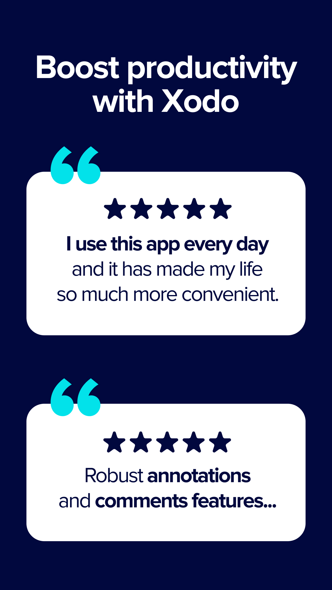 اسکرین شات 8 برنامه تبدیل عکس به PDF با Xodo PDF Reader & Editor
